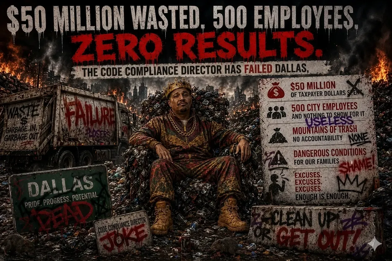 Christopher Christian, Director of Dallas Code Compliance. $50 Million. 500 Employees. Mounting blight.